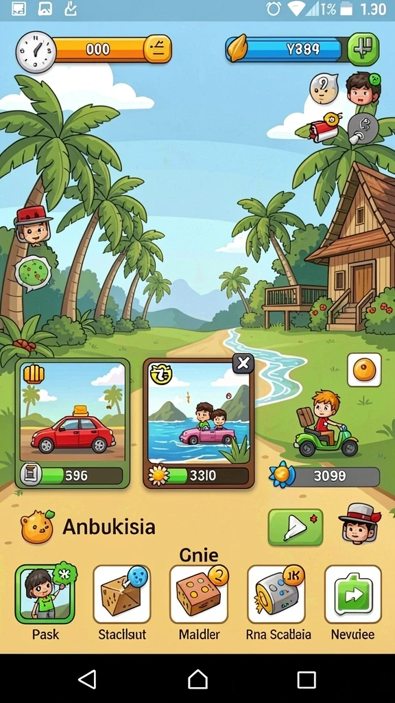 bebasmax - Screenshot menampilkan karakter dengan desain yang unik.