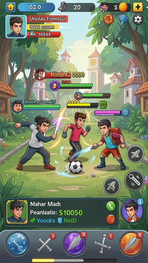 tentoto - Screenshot menunjukkan karakter utama dalam aksi.